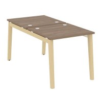 Onix Wood OW.D.RS-2.0.8 (Дуб аризона/Дуб светлый) Рабочая станция, опоры - массив дерева