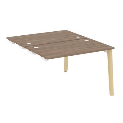 Onix Wood OW.D.SPR-2.7 (Дуб аризона/Дуб светлый) Стол-приставка двойной  к опорным элементам, опоры - массив дерева