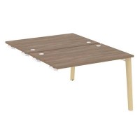 Onix Wood OW.D.SPR-2.8 (Дуб аризона/Дуб светлый) Стол-приставка двойной  к опорным элементам, опоры - массив дерева