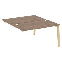 Onix Wood OW.D.SPR-3.8 (Дуб аризона/Дуб светлый) Стол-приставка двойной  к опорным элементам, опоры - массив дерева