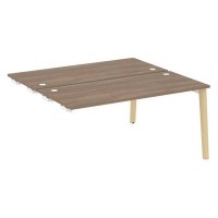 Onix Wood OW.D.SPR-4.7 (Дуб аризона/Дуб светлый) Стол-приставка двойной  к опорным элементам, опоры - массив дерева