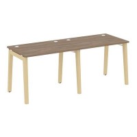 Onix Wood OW.RS-2.1.7 (Дуб аризона/Дуб светлый) Рабочая станция, опоры - массив дерева