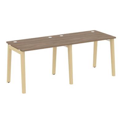 Onix Wood OW.RS-2.1.7 (Дуб аризона/Дуб светлый) Рабочая станция, опоры - массив дерева