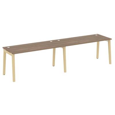 Onix Wood OW.RS-2.4.7 (Дуб аризона/Дуб светлый) Рабочая станция, опоры - массив дерева