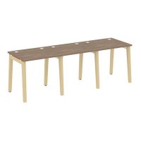 Onix Wood OW.RS-3.0.7 (Дуб аризона/Дуб светлый) Рабочая станция, опоры - массив дерева