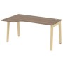Onix Wood OW.SA-1L (Дуб аризона/Дуб светлый) Стол эргономичный левый, опоры - массив дерева