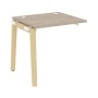Onix Wood OW.1.NRS-0.7 (Дуб аттик/Дуб светлый) Наборный элемент рабочей станции, опоры - массив дерева