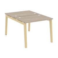 Onix Wood OW.D.RS-2.1.7 (Дуб аттик/Дуб светлый) Рабочая станция, опоры - массив дерева