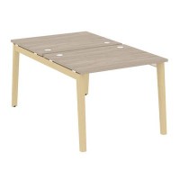 Onix Wood OW.D.RS-2.1.8 (Дуб аттик/Дуб светлый) Рабочая станция, опоры - массив дерева