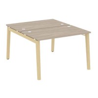 Onix Wood OW.D.RS-2.2.7 (Дуб аттик/Дуб светлый) Рабочая станция, опоры - массив дерева