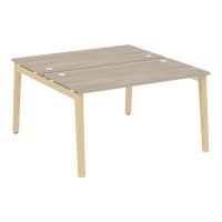 Onix Wood OW.D.RS-2.3.7 (Дуб аттик/Дуб светлый) Рабочая станция, опоры - массив дерева