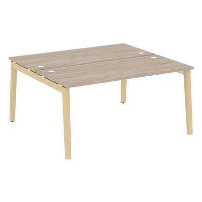 Onix Wood OW.D.RS-2.4.7 (Дуб аттик/Дуб светлый) Рабочая станция, опоры - массив дерева