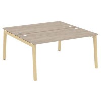 Onix Wood OW.D.RS-2.4.8 (Дуб аттик/Дуб светлый) Рабочая станция, опоры - массив дерева