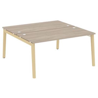 Onix Wood OW.D.RS-2.4.8 (Дуб аттик/Дуб светлый) Рабочая станция, опоры - массив дерева