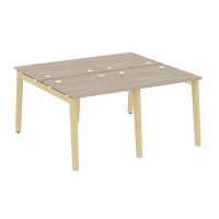 Onix Wood OW.D.RS-4.0.7 (Дуб аттик/Дуб светлый) Рабочая станция, опоры - массив дерева