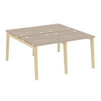 Onix Wood OW.D.RS-4.0.8 (Дуб аттик/Дуб светлый) Рабочая станция, опоры - массив дерева