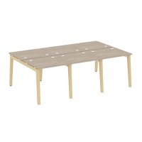 Onix Wood OW.D.RS-6.0.7 (Дуб аттик/Дуб светлый) Рабочая станция, опоры - массив дерева