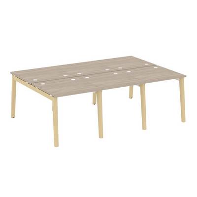 Onix Wood OW.D.RS-6.0.8 (Дуб аттик/Дуб светлый) Рабочая станция, опоры - массив дерева