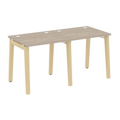 Onix Wood OW.RS-2.0.7 (Дуб аттик/Дуб светлый) Рабочая станция, опоры - массив дерева