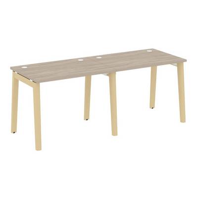 Onix Wood OW.RS-2.1.7 (Дуб аттик/Дуб светлый) Рабочая станция, опоры - массив дерева