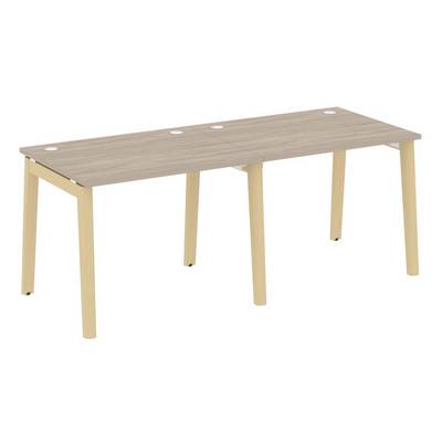 Onix Wood OW.RS-2.1.8 (Дуб аттик/Дуб светлый) Рабочая станция, опоры - массив дерева