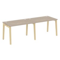 Onix Wood OW.RS-2.2.8 (Дуб аттик/Дуб светлый) Рабочая станция, опоры - массив дерева