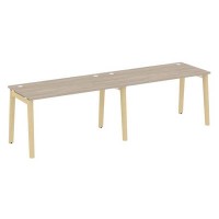 Onix Wood OW.RS-2.3.7 (Дуб аттик/Дуб светлый) Рабочая станция, опоры - массив дерева