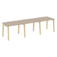 Onix Wood OW.RS-3.1.8 (Дуб аттик/Дуб светлый) Рабочая станция, опоры - массив дерева