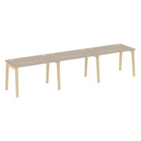 Onix Wood OW.RS-3.2.7 (Дуб аттик/Дуб светлый) Рабочая станция, опоры - массив дерева