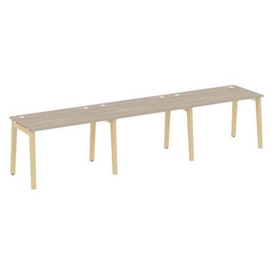 Onix Wood OW.RS-3.2.7 (Дуб аттик/Дуб светлый) Рабочая станция, опоры - массив дерева