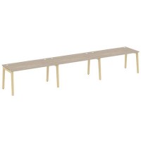 Onix Wood OW.RS-3.4.8 (Дуб аттик/Дуб светлый) Рабочая станция, опоры - массив дерева