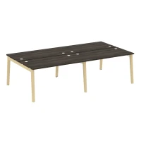 OW.D.RS-4.3.7 (Дуб Мали/Дуб светлый) Рабочая станция, опоры - массив дерева