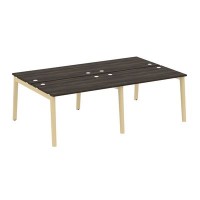 Onix Wood OW.D.RS-4.2.7 (Дуб Мали/Дуб светлый) Рабочая станция, опоры - массив дерева