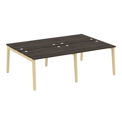 Onix Wood OW.D.RS-4.2.8 (Дуб Мали/Дуб светлый) Рабочая станция, опоры - массив дерева