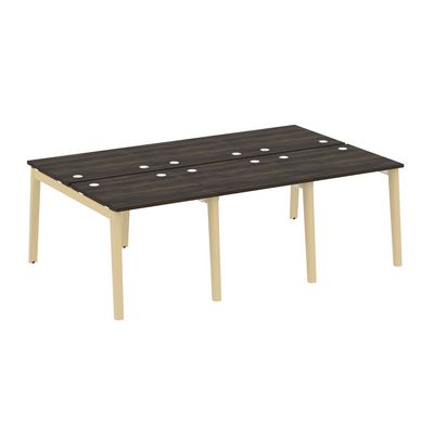 Onix Wood OW.D.RS-6.0.7 (Дуб Мали/Дуб светлый) Рабочая станция, опоры - массив дерева