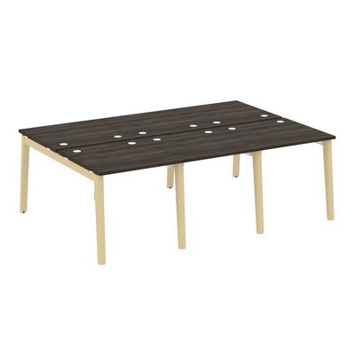 Onix Wood OW.D.RS-6.0.8 (Дуб Мали/Дуб светлый) Рабочая станция, опоры - массив дерева