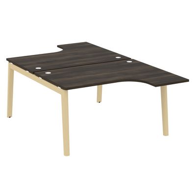 Onix Wood OW.D.SA-3 (Дуб Мали/Дуб светлый) Рабочая станция, опоры - массив дерева