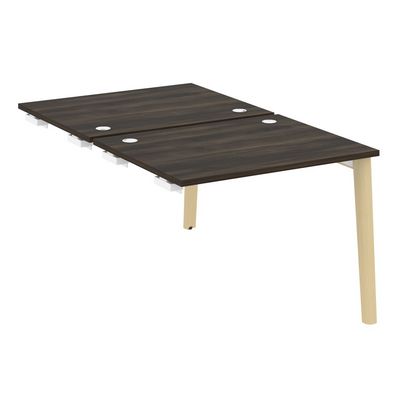 Onix Wood OW.D.SPR-1.8 (Дуб Мали/Дуб светлый) Стол-приставка двойной  к опорным элементам, опоры - массив дерева