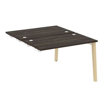 Onix Wood OW.D.SPR-2.7 (Дуб Мали/Дуб светлый) Стол-приставка двойной  к опорным элементам, опоры - массив дерева