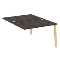 Onix Wood OW.D.SPR-2.8 (Дуб Мали/Дуб светлый) Стол-приставка двойной  к опорным элементам, опоры - массив дерева