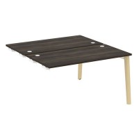 Onix Wood OW.D.SPR-3.7 (Дуб Мали/Дуб светлый) Стол-приставка двойной  к опорным элементам, опоры - массив дерева