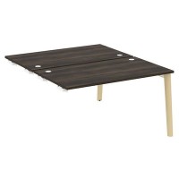 Onix Wood OW.D.SPR-3.8 (Дуб Мали/Дуб светлый) Стол-приставка двойной  к опорным элементам, опоры - массив дерева