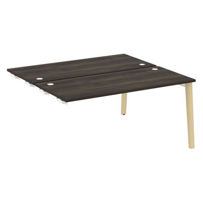 Onix Wood OW.D.SPR-4.7 (Дуб Мали/Дуб светлый) Стол-приставка двойной  к опорным элементам, опоры - массив дерева