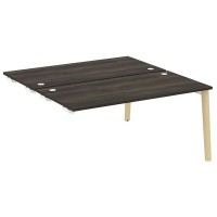 Onix Wood OW.D.SPR-4.8 (Дуб Мали/Дуб светлый) Стол-приставка двойной  к опорным элементам, опоры - массив дерева