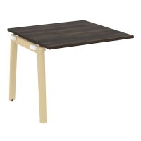 Onix Wood OW.NPRG-1 (Дуб Мали/Дуб светлый) Проходной наборный элемент переговорного стола, опоры - массив дерева