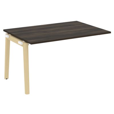 Onix Wood OW.NPRG-3 (Дуб Мали/Дуб светлый) Проходной наборный элемент переговорного стола, опоры - массив дерева