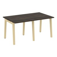 Onix Wood OW.PRG-2.0 (Дуб Мали/Дуб светлый) Стол переговорный, 2 столешницы, опоры - массив дерева