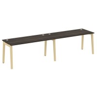 Onix Wood OW.RS-2.4.7 (Дуб Мали/Дуб светлый) Рабочая станция, опоры - массив дерева