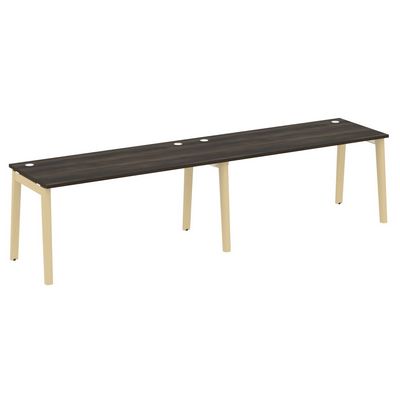 Onix Wood OW.RS-2.4.7 (Дуб Мали/Дуб светлый) Рабочая станция, опоры - массив дерева