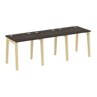 Onix Wood OW.RS-3.0.7 (Дуб Мали/Дуб светлый) Рабочая станция, опоры - массив дерева